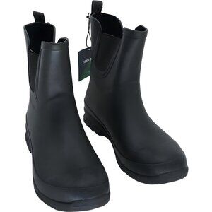 Tretorn Lily Chelsea Rain Boots Black Matte Slip-On Women 11M US